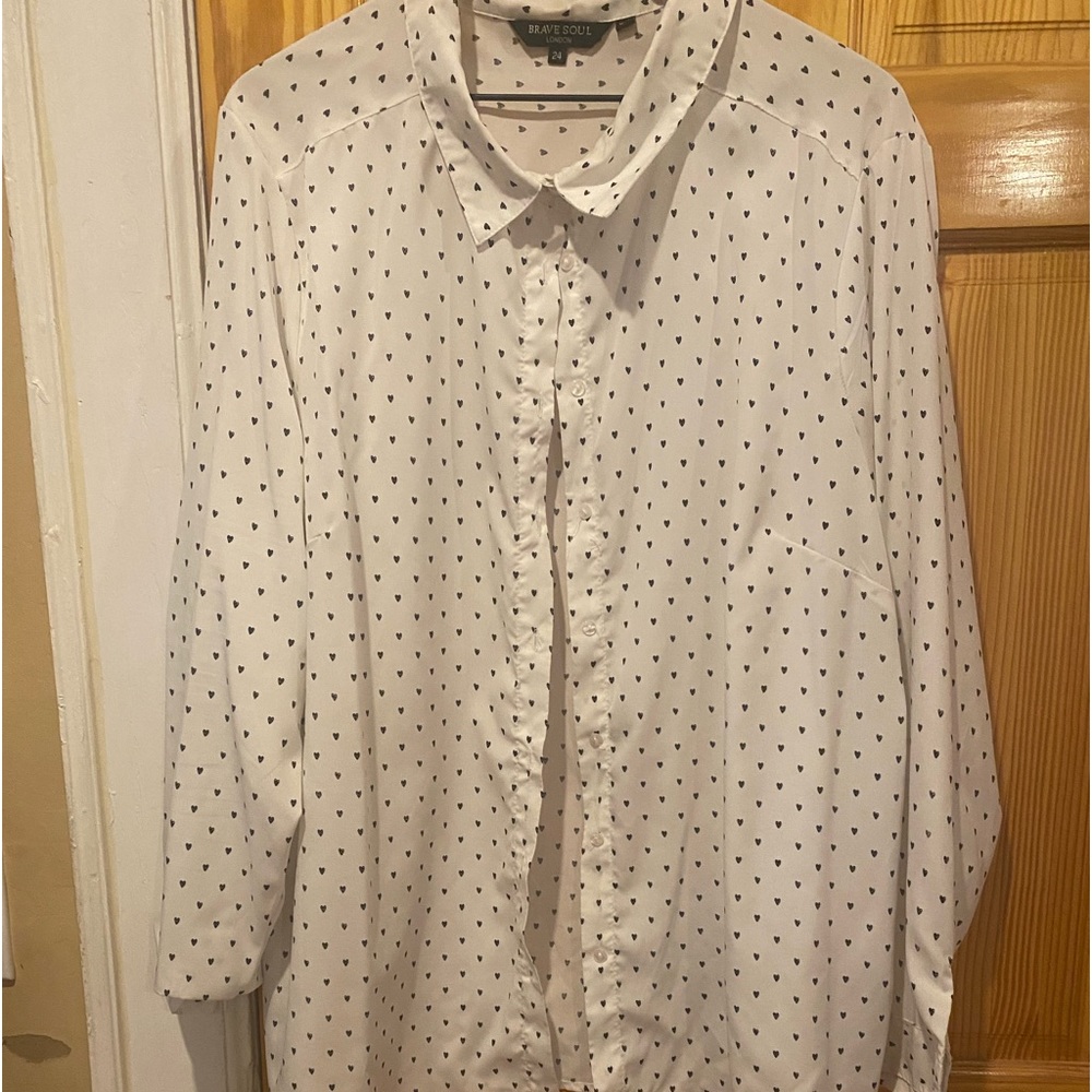 Heart Dot Button Down Shirt